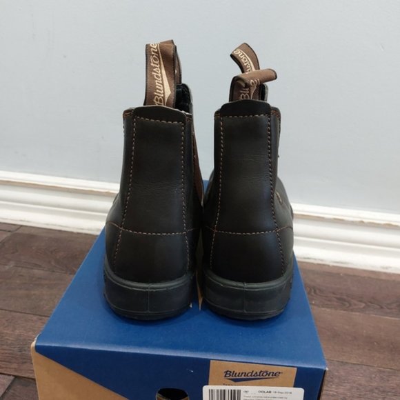 Blundstone 500 Elastic Sided V Cut Boots Stout Brown - Picture 5 of 10